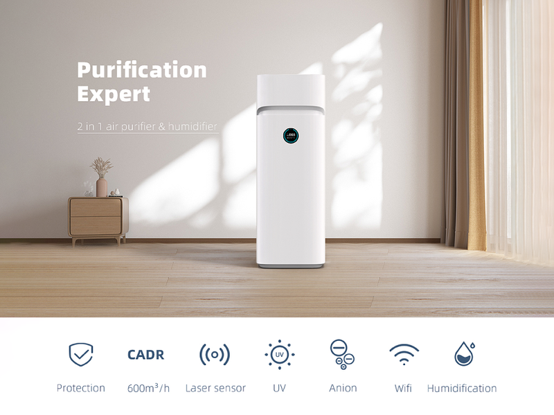 Buy Air Purifier and Humidifier FLOW 2 in 1 Humidifier